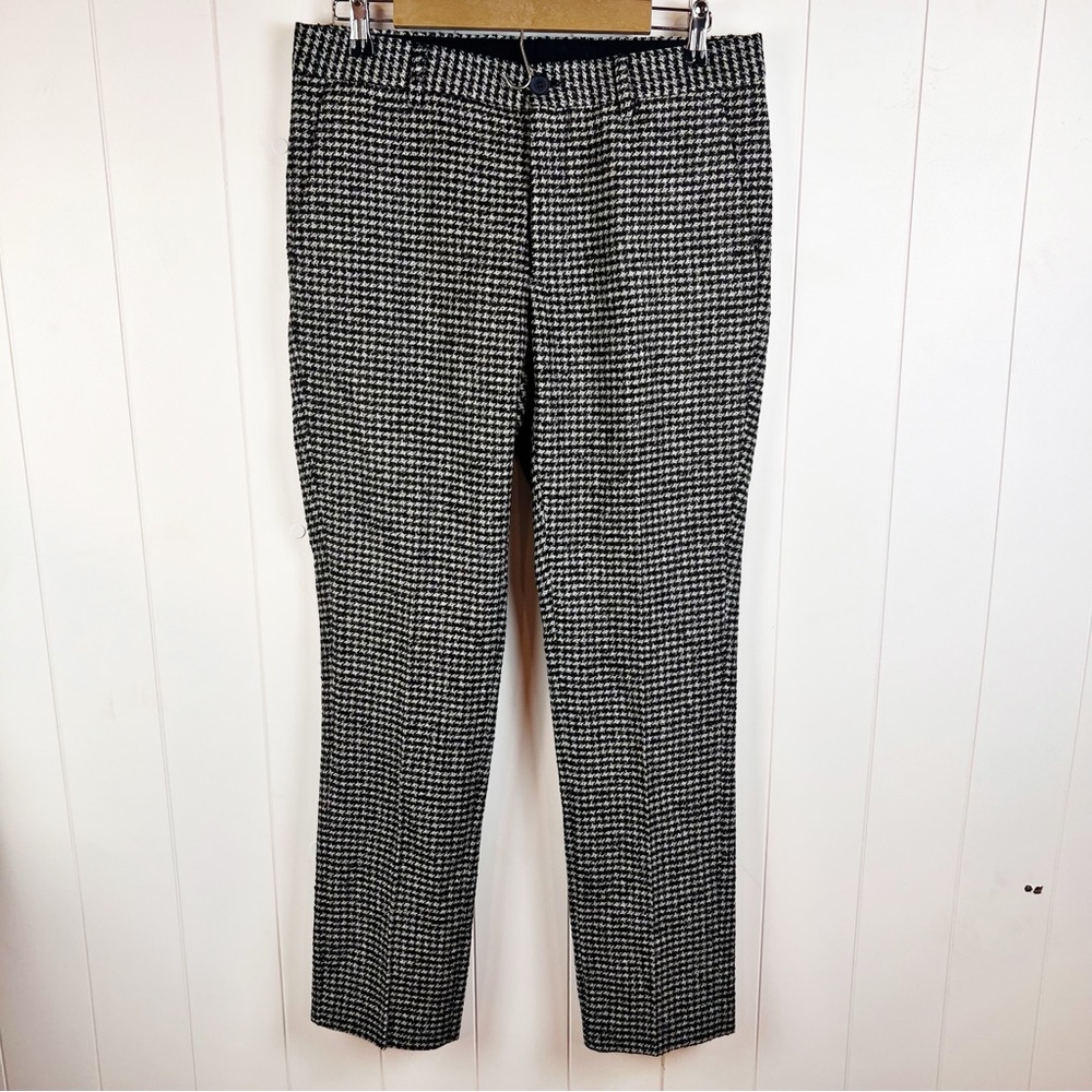 Michael Kors Wool Blend Gingham Slim Fit Pants Women's 32/32 Made in Italy NWT